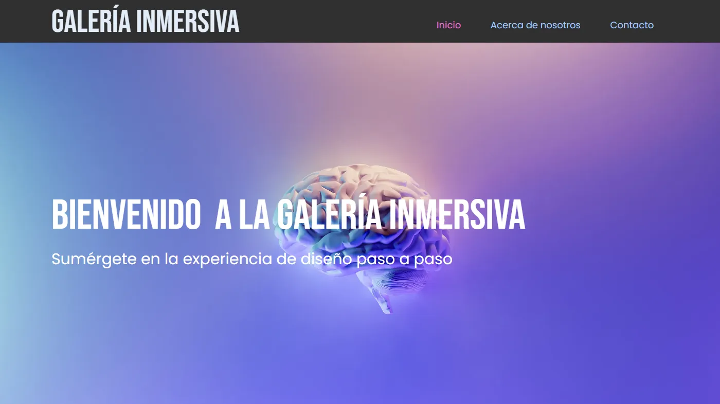 Plantilla para la creación de páginas web sobre (ES) Immersive