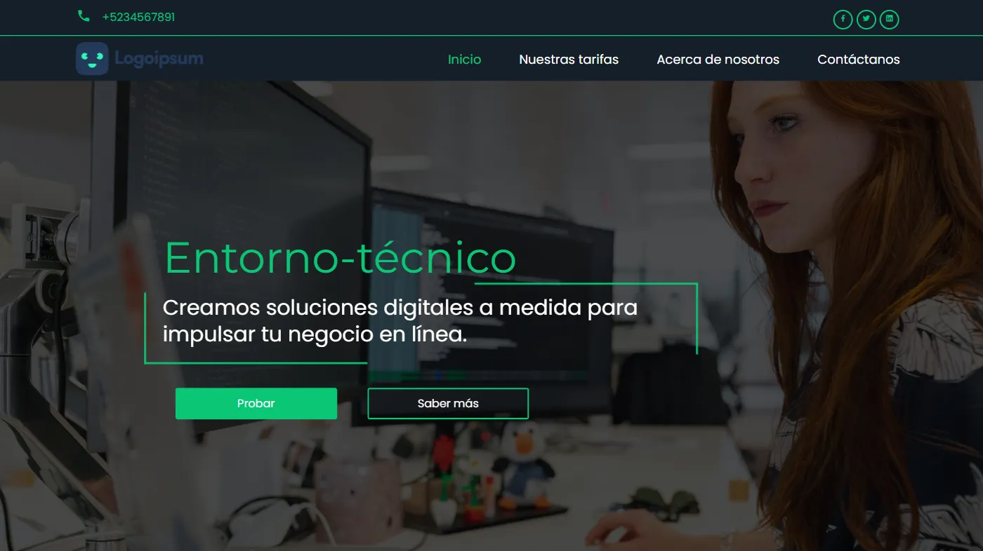 Plantilla para la creación de páginas web sobre (ES) Tech