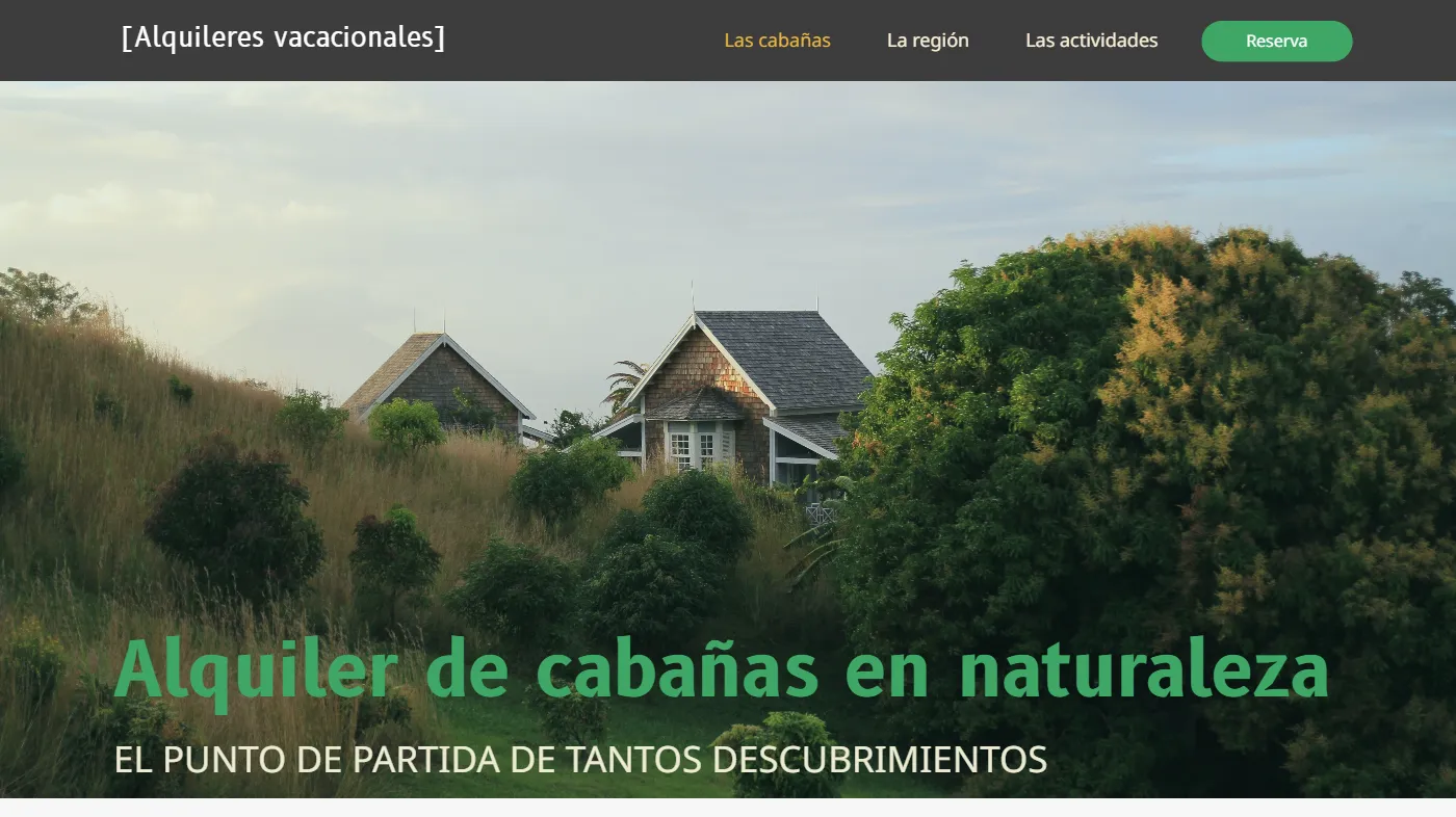 Plantilla para la creación de páginas web sobre (ES) Cottage