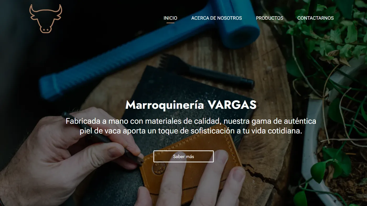 Plantilla para la creación de páginas web sobre (ES) Maroquinerie