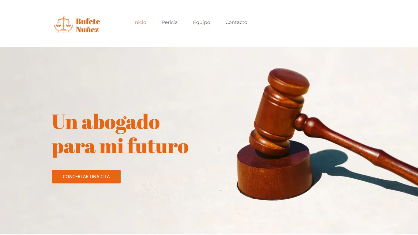 Plantilla para la creación de páginas web sobre (ES) Avocat