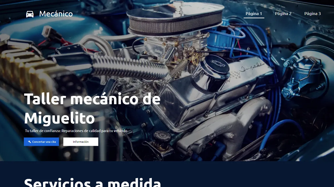 Plantilla para la creación de páginas web sobre (ES) Mechanics