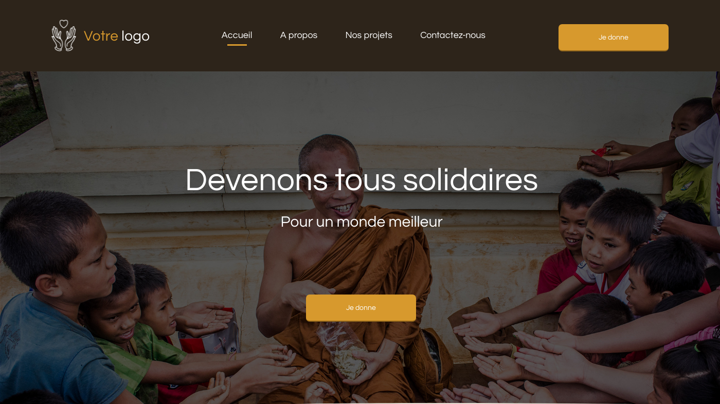 Theme for website creation of Charité