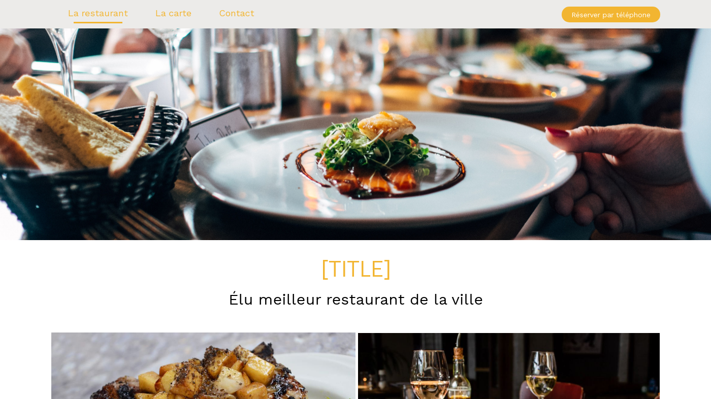 Thème pour la création de site de Food 2