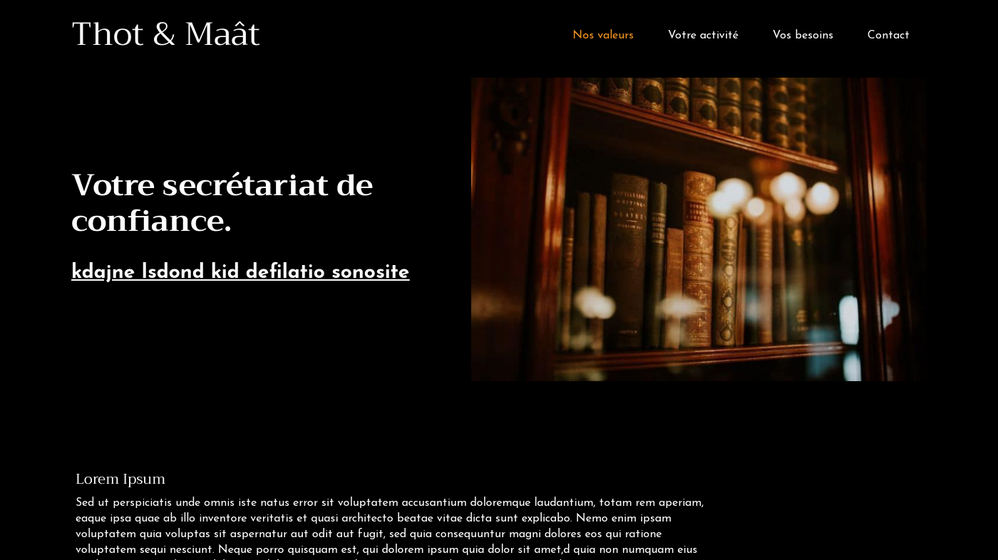 Thème pour la création de site de Thot &amp; Maât