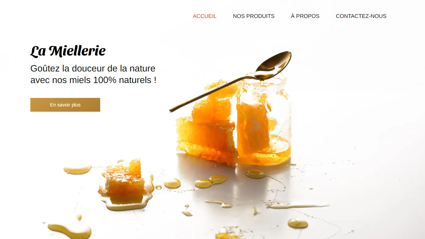 Thème pour la création de site de Apiculture