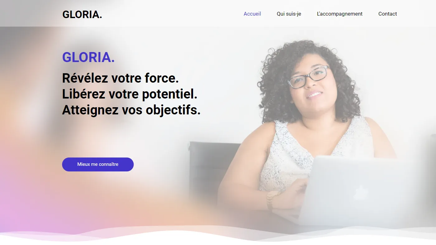 Thème pour la création de site de Gloria Coach