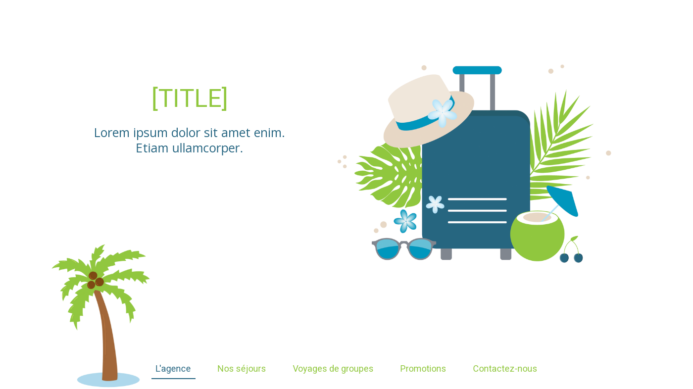 Thème pour la création de site de Agence de Voyages