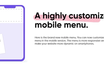Customize and manage your mobile menu