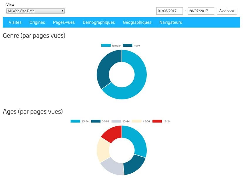 google analytics sitew